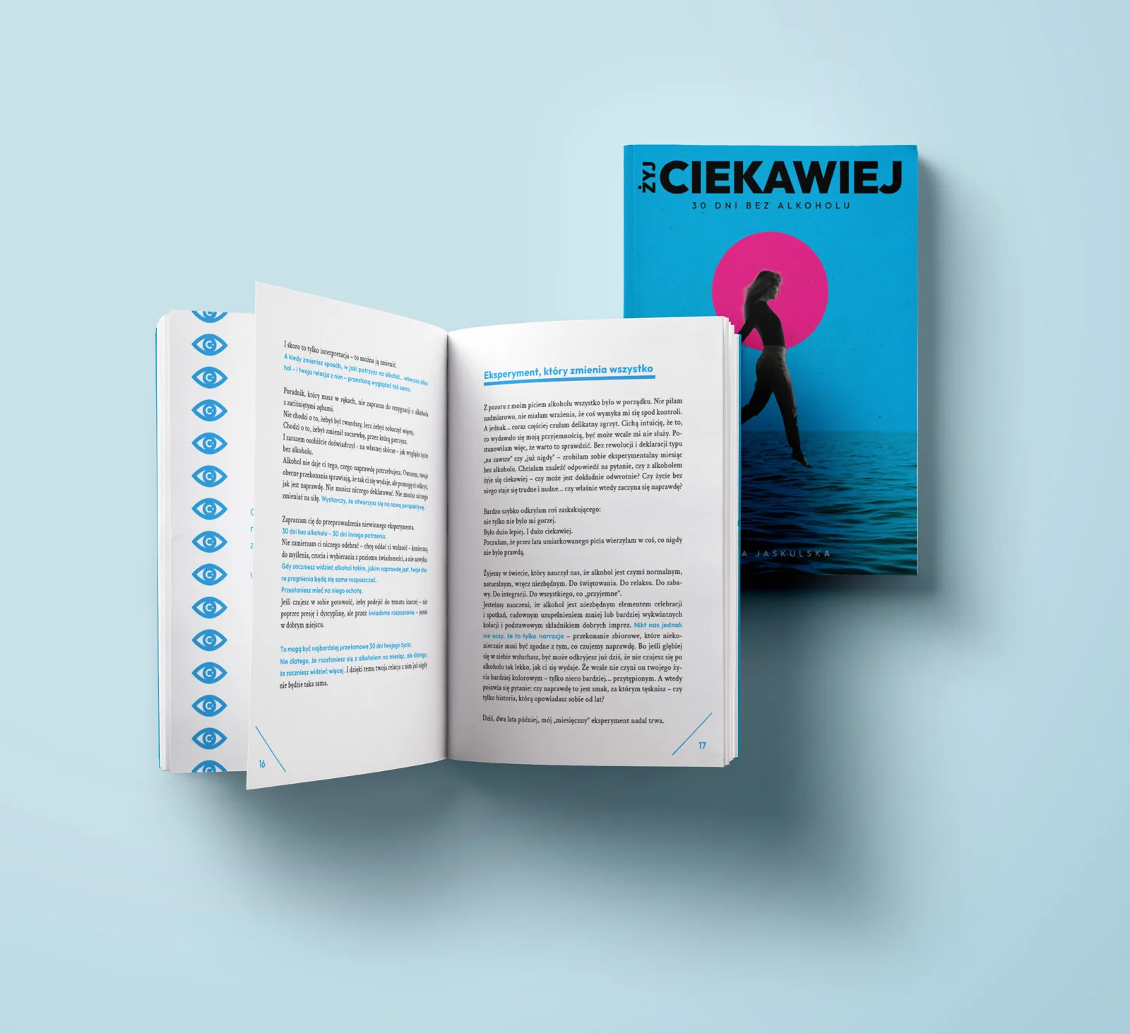 Rozkładówka książki Żyj ciekawiej